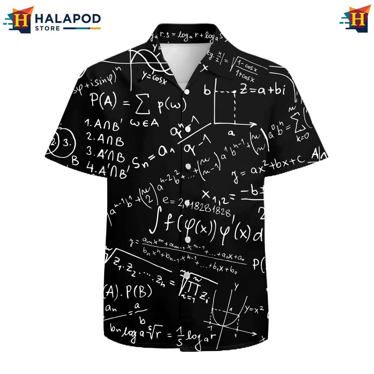 Black Floral Tropical Hawaiian Shirt Mens Short Sleeve Holiday Beach Button