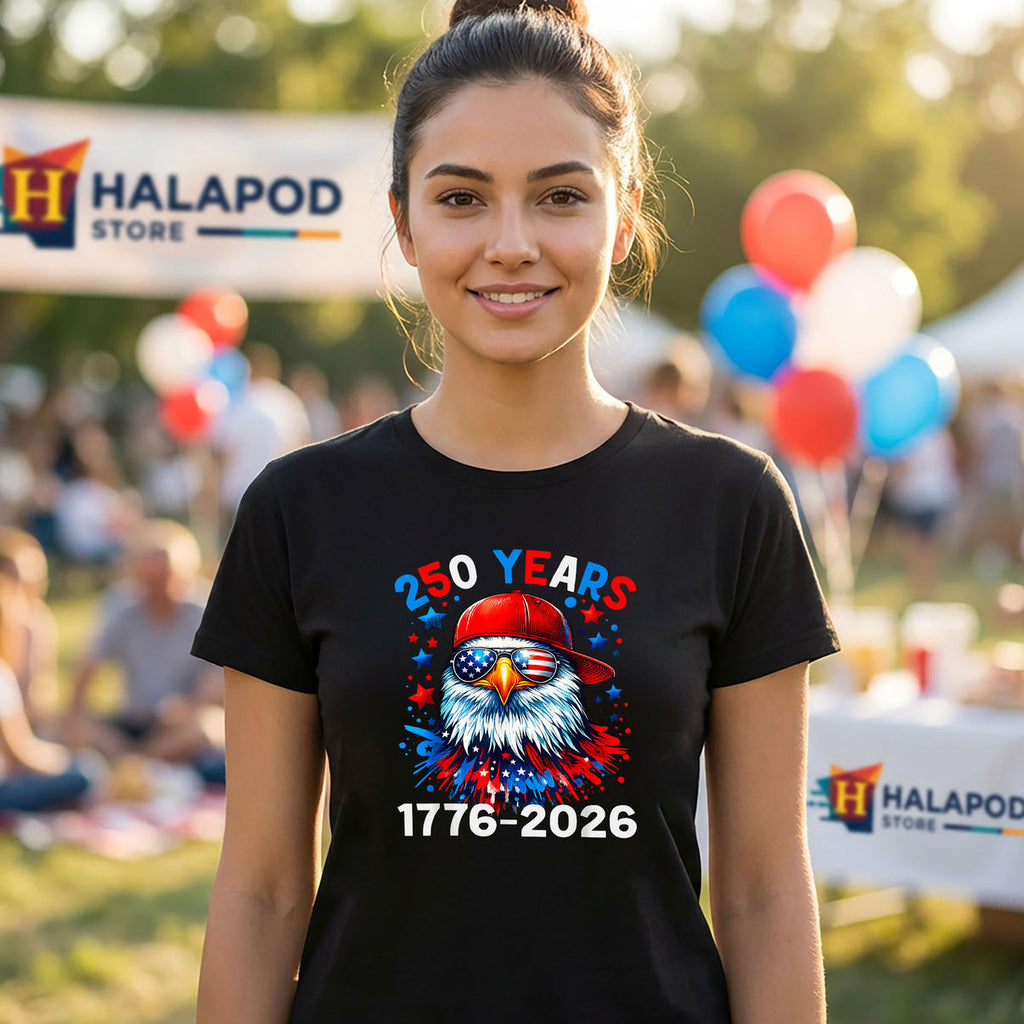 Boys Kids Eagle 250th Anniversary Shirt 2026 Fourth Of July USA Fan Apparel