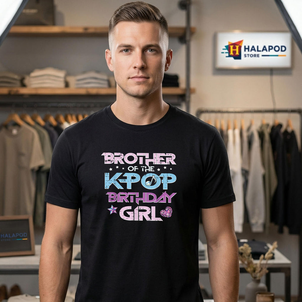Brother Of Kpop Birthday Shirt 2026 Girl Family Match Bday Boys Kids Fan Gear