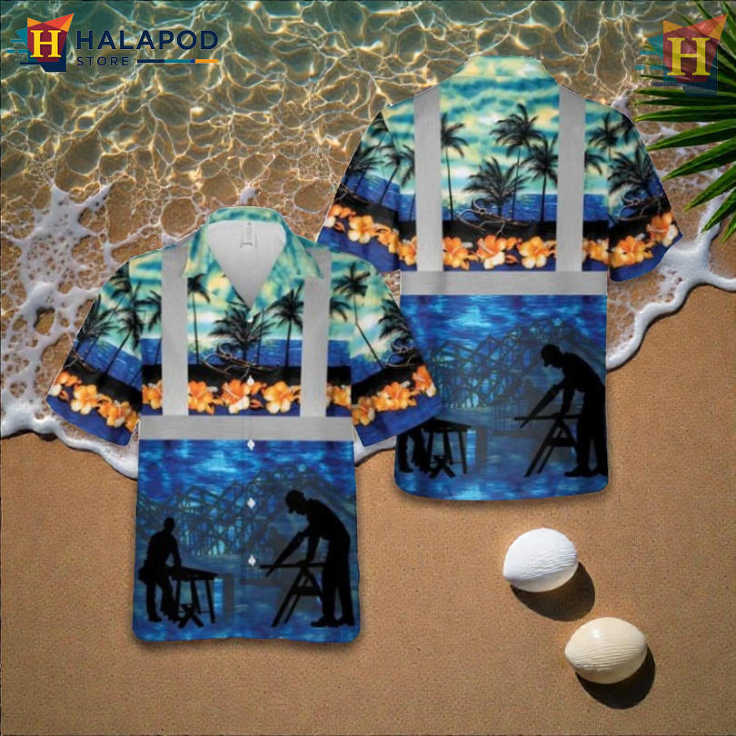 Carpenter Tropical Tools Personalized Hawaiian Shirt for Creative Summer Wear