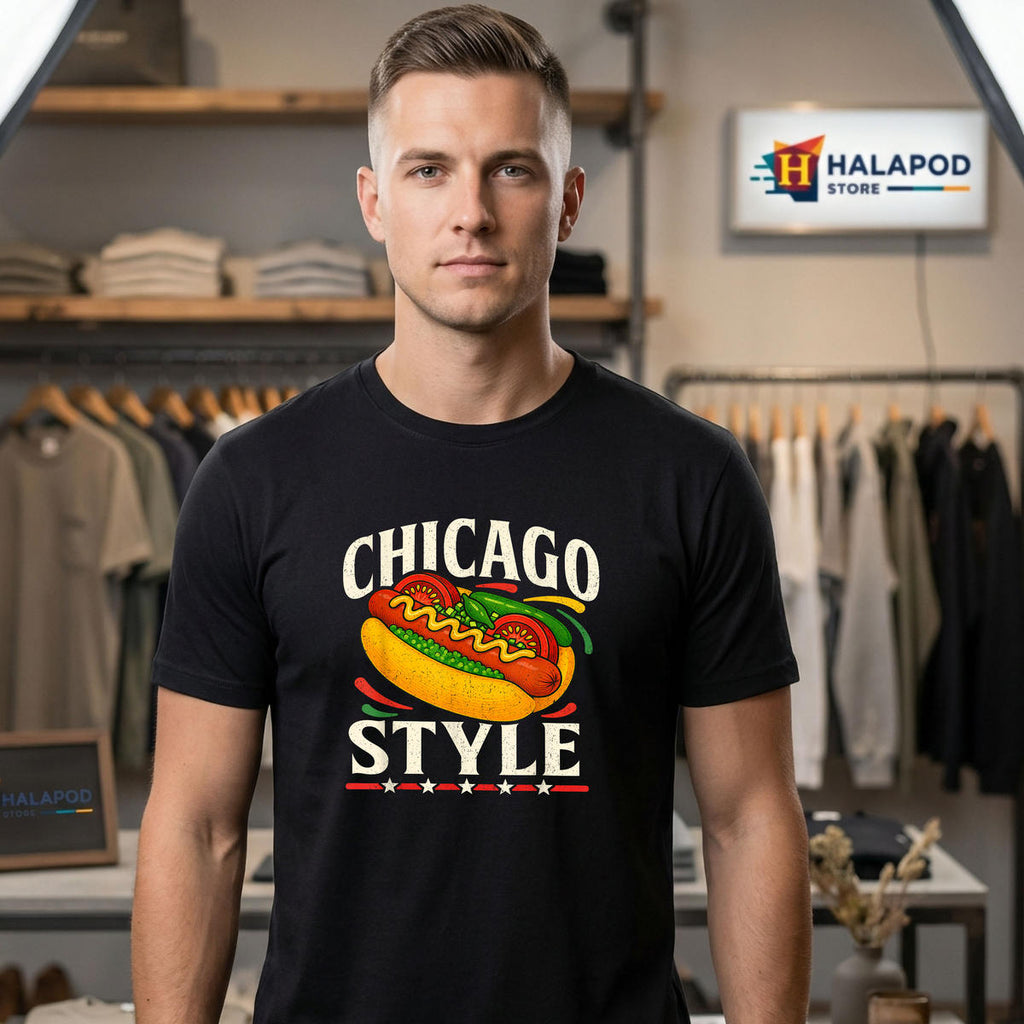 Chicago Hot Dog Tourist Shirt 2026 Summer Souvenir Travel Men Women Fan Gear