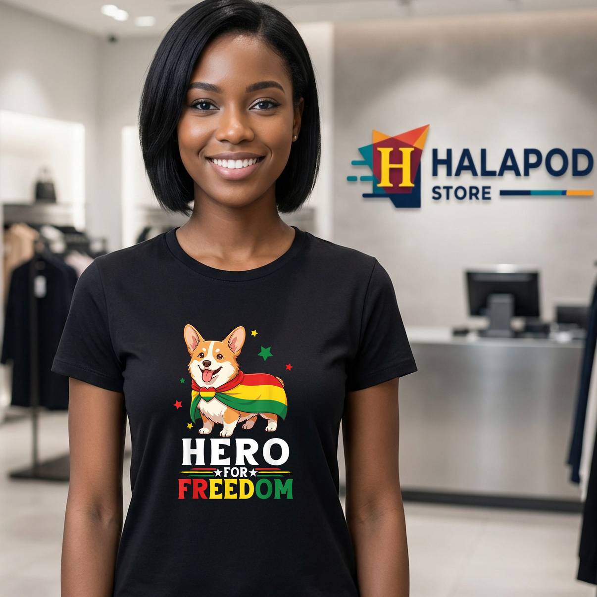 Corgi Hero Freedom Juneteenth Tee Shirt Day Dog Mother Father Graphic For Men