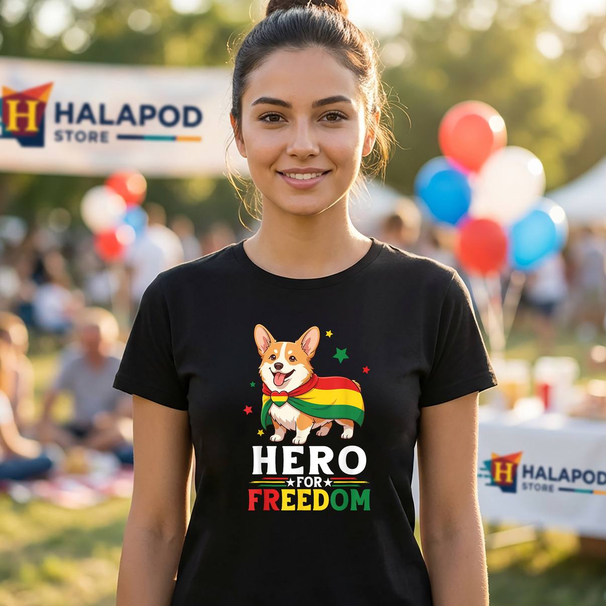 Corgi Hero Freedom Juneteenth T-Shirt Day Dog Mother Father Graphic For Men