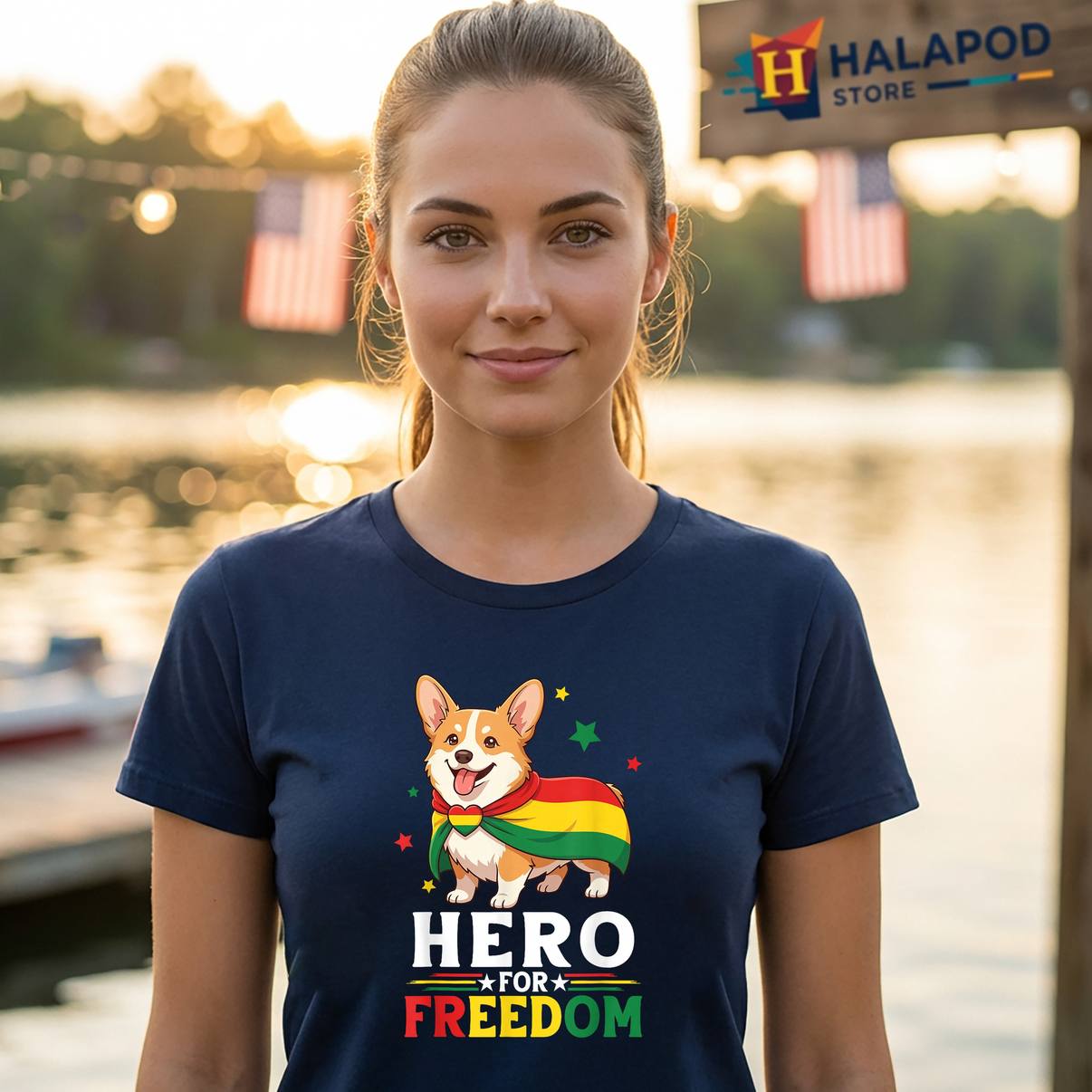 Corgi Hero Freedom Juneteenth TShirt Day Dog Mother Father Graphic For Men