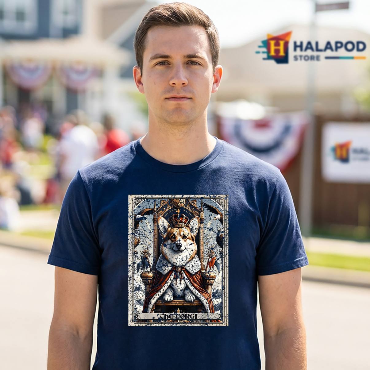 Corgi Tarot Card Dog Quote Shirt Funny Pet Lover Graphic Apparel For Men