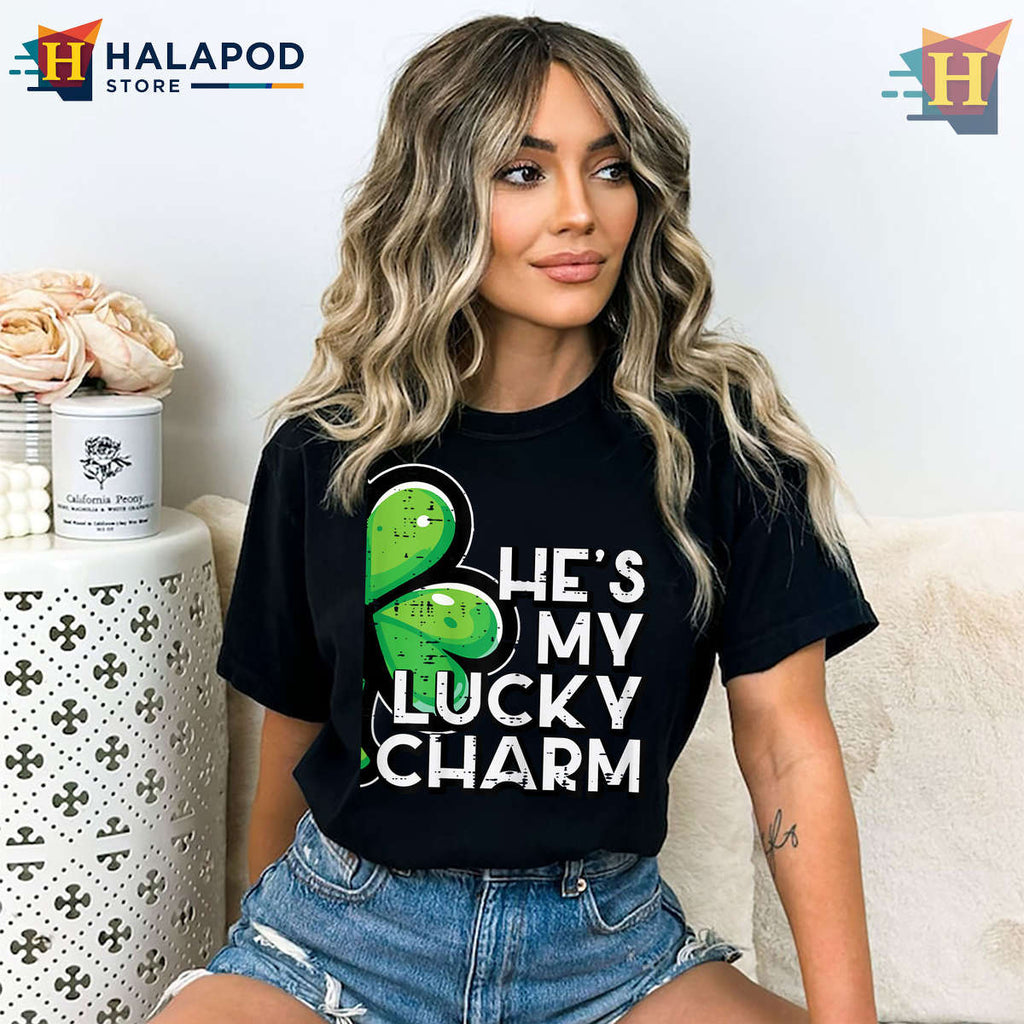 Couple Lucky Charm Match Tee St Patricks Day Shirts Women Cute Gift