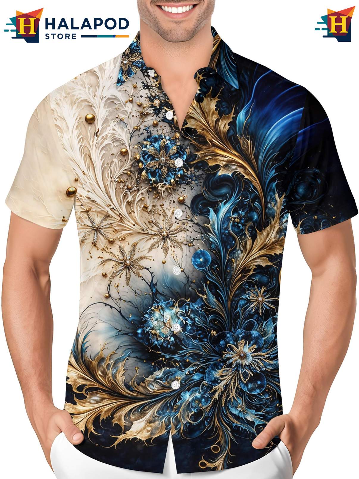 Crazy Graphic Hawaiian Shirt Mens Funny Novelty Button Down Summer Beach Wear