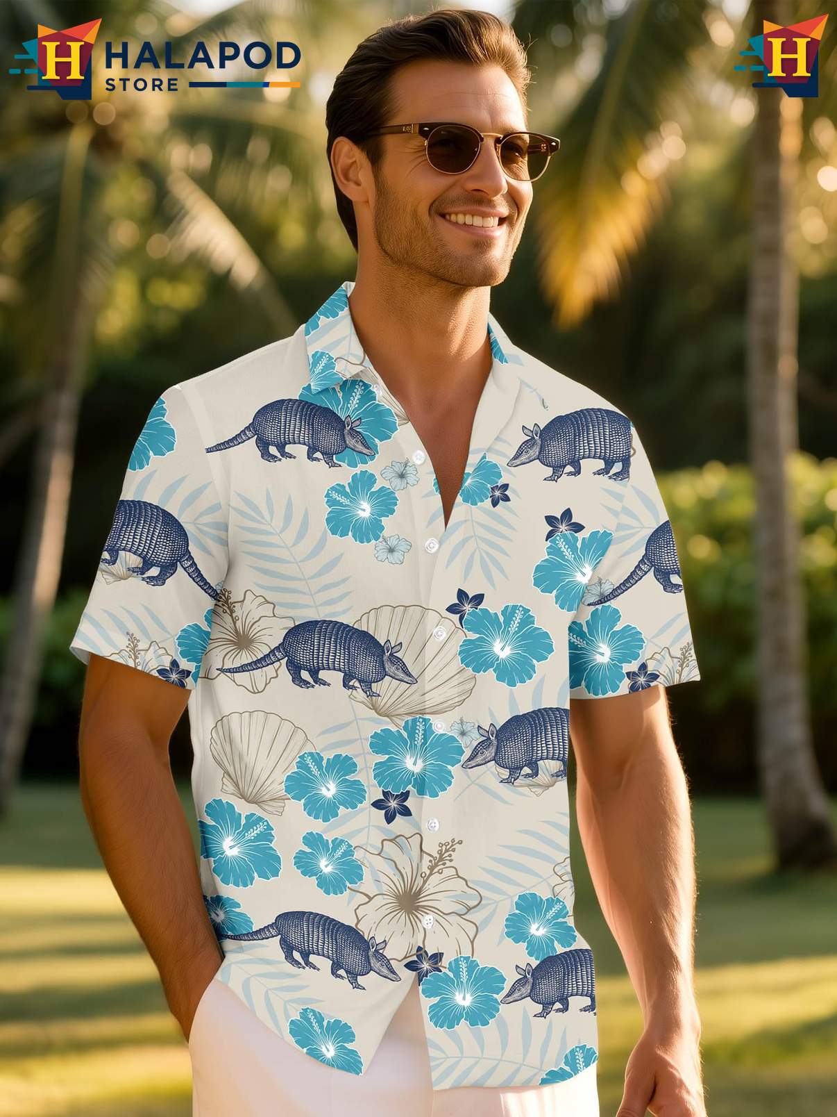 Crazy Graphic Tropical Shirt Mens Novelty Funny Summer Holiday Beach Clothing