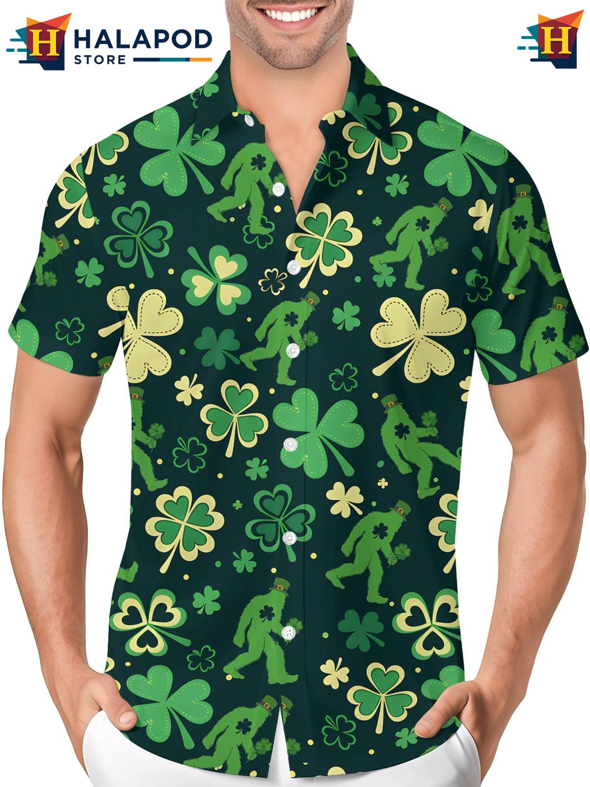 Crazy Graphic Tropical Button Down Shirt Mens Funny Novelty Summer Beach Wear