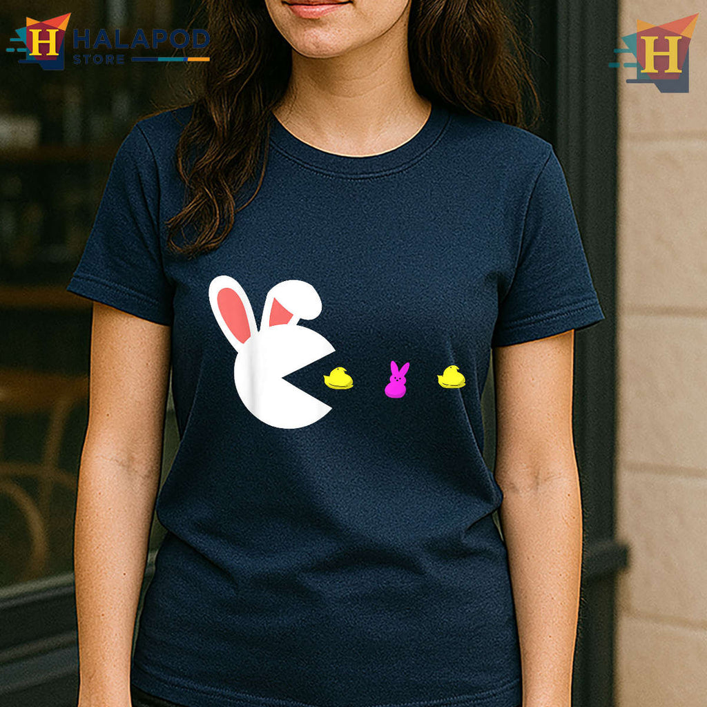Cute Gamer Bunny Graphic Funny Easter T Shirts Style