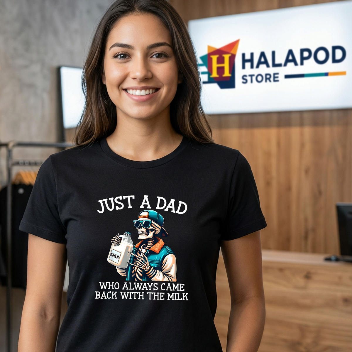 Dad Milk Fathers Day Shirt 2026 Just A Dad Who Always Came Back Gift Apparel