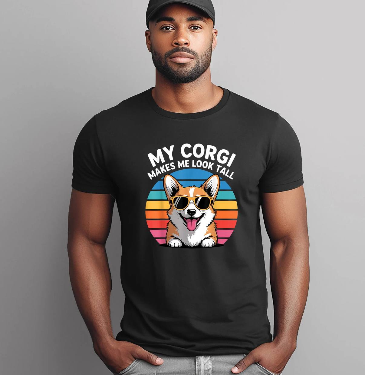 Design For Pet Dog Corgi Lover Shirt Funny Men Women Kids Graphic Mens