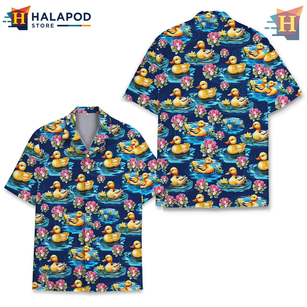Duck Tropical Summer Beach Hawaiian Shirt 2026 Casual Mens Fan Apparel Gear