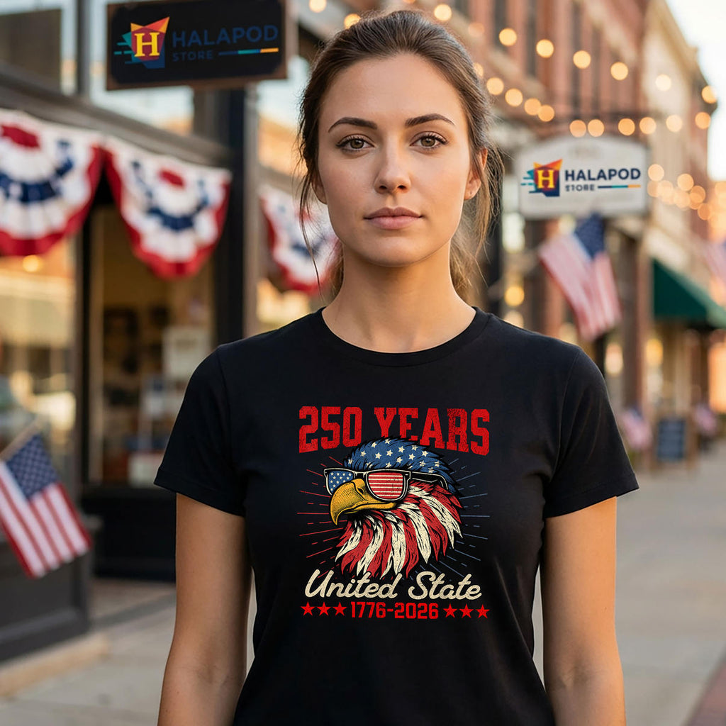 Eagle 250th Anniversary USA Shirt 2026 Patriotic Fourth Of July Fan Apparel