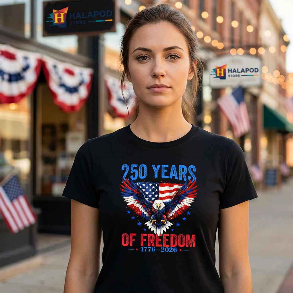 Eagle Patriotic USA Anniversary Shirt 2026 Fourth Of July 250th Fan Apparel