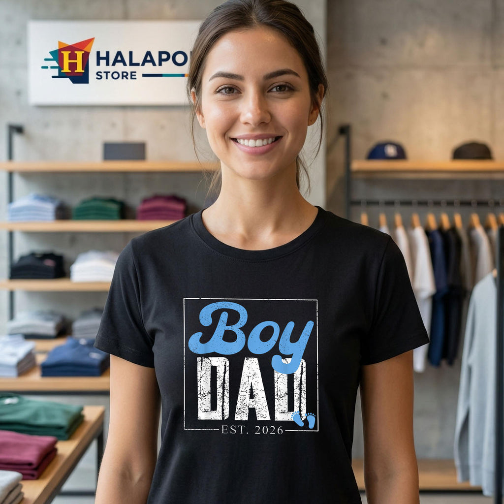 Expecting Dad Fathers Day Shirt 2026 Of Boy Son To Be Mens Funny Apparel Gifts