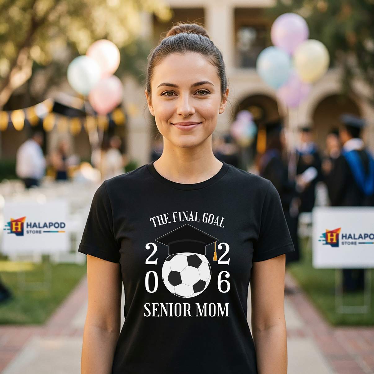 Final Goal Senior Soccer Mom Tee Shirt Class Of 2026 Graduation Graphic For Womens