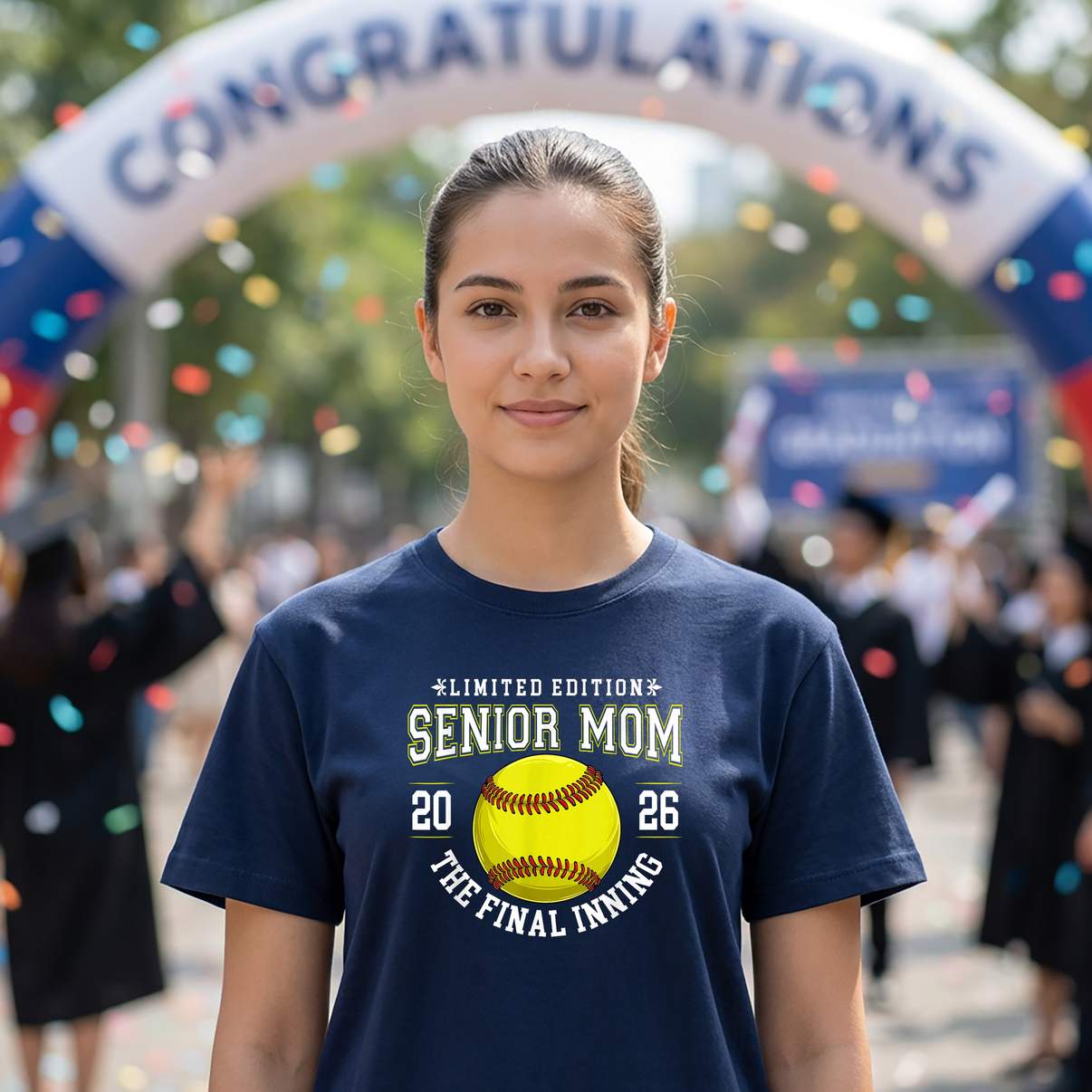 Final Inning Softball Mom 2026 TShirt Senior Graduation Graphic Design For Men