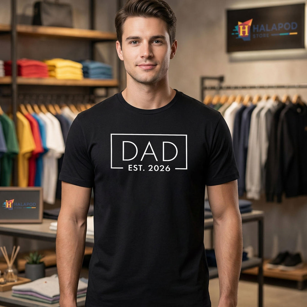 First Time Dad Fathers Day Shirt 2026 Funny New Apparel Gift Mens Graphic Gear