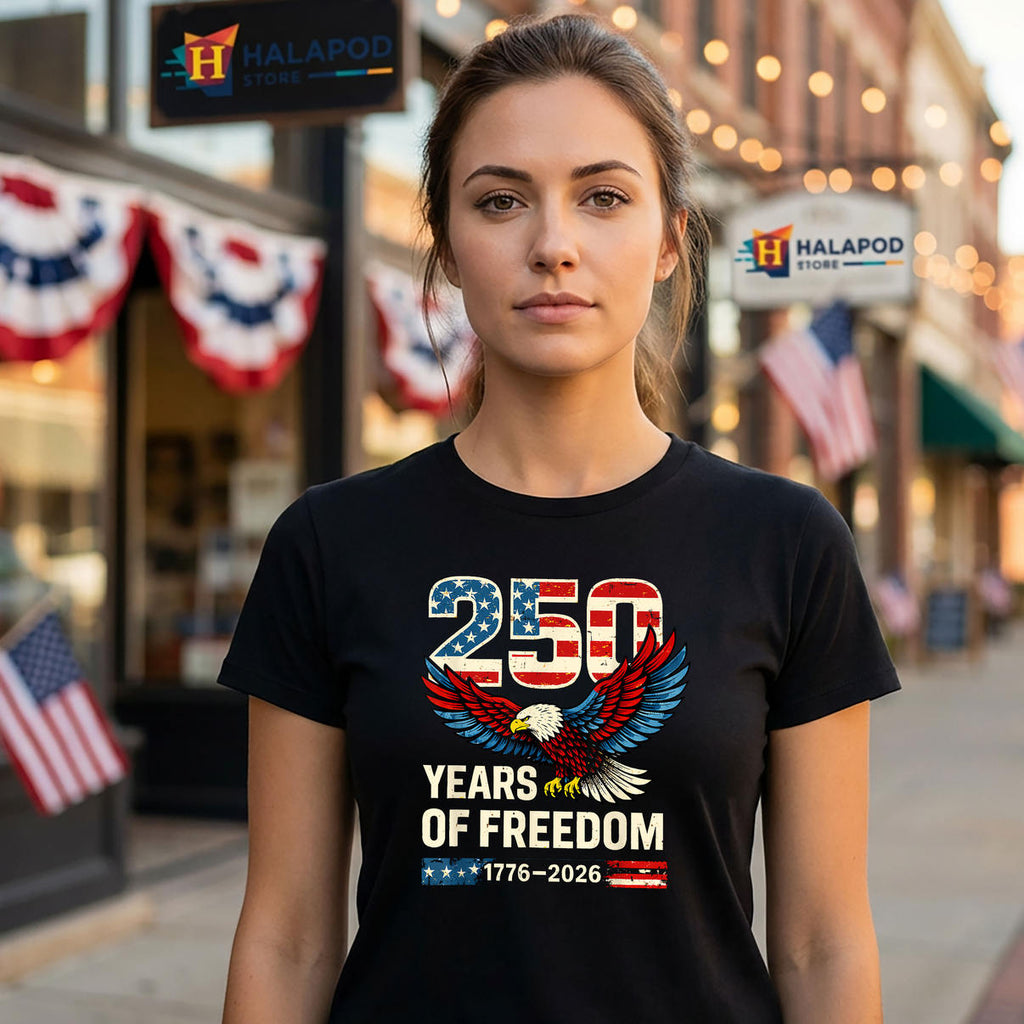 Flag 250th Anniversary USA Shirt 2026 Patriotic Fourth Of July Fan Apparel