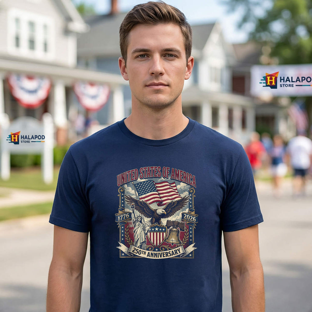 Flag Liberty Eagle 250 Years Shirt American 250th Anniversary USA Graphic
