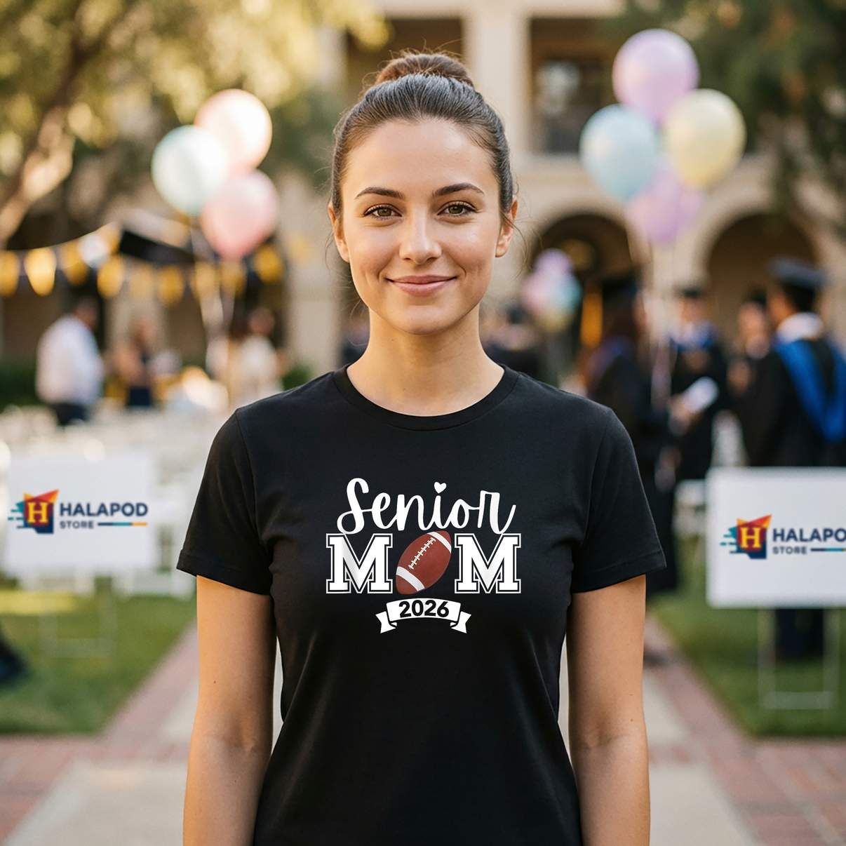 Football Mom Senior 2026 Shirt Class Of Graduation Graphic Design For Mens Tops