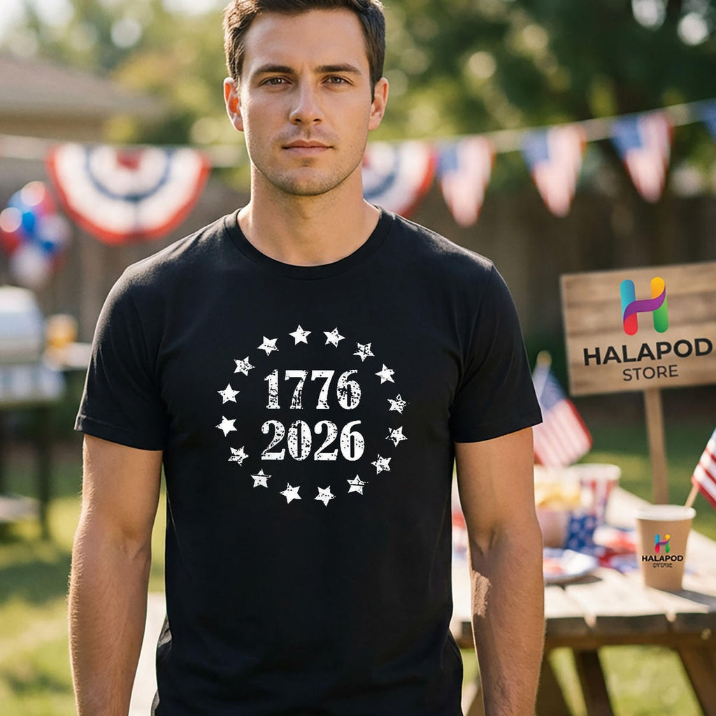 Fourth Of July 250th Birthday Shirt 2026 USA Anniversary Patriotic Fan Gear