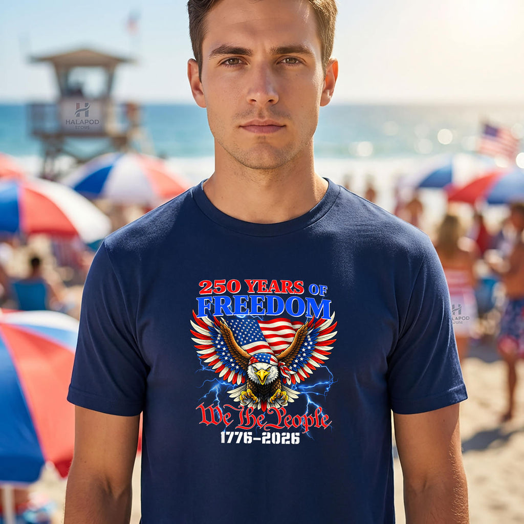 Fourth Of July Patriotic Eagle Shirt 2026 USA 250th Anniversary Fan Apparel