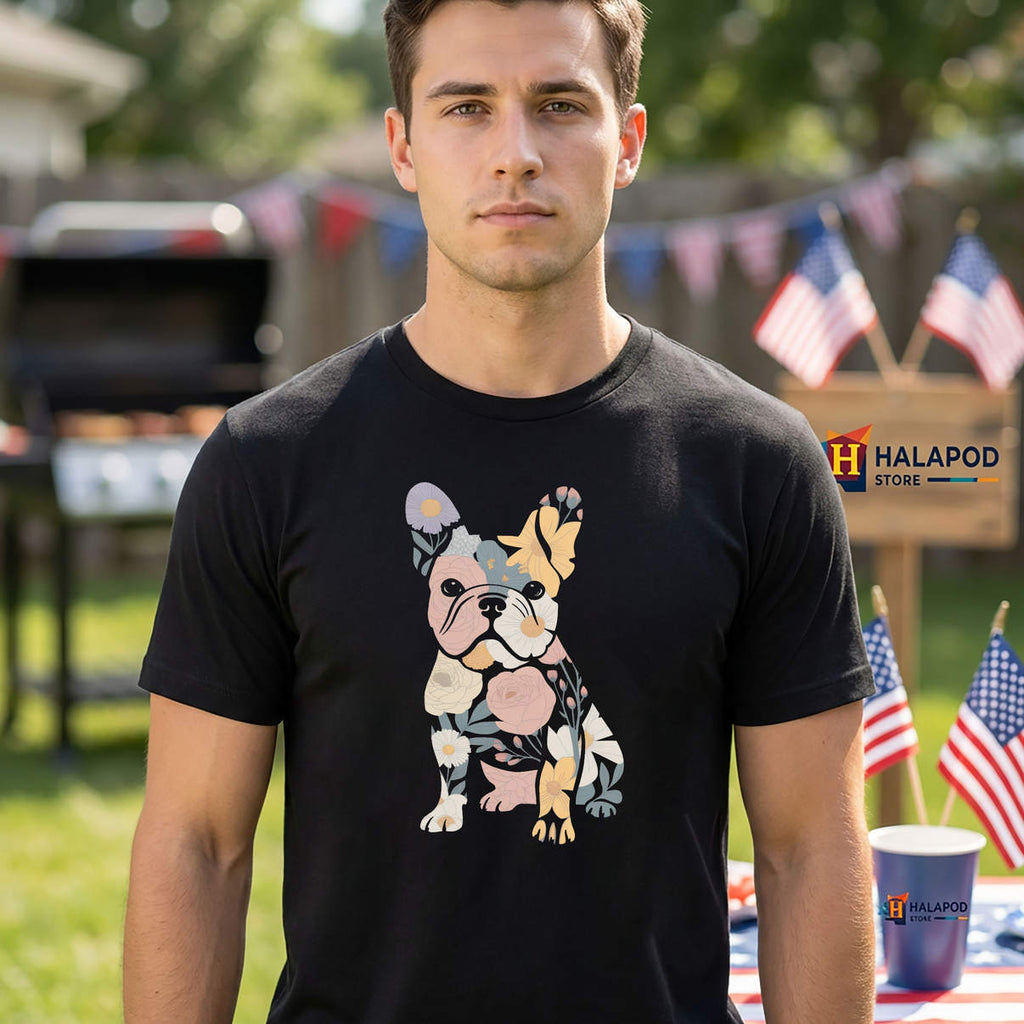 Frenchton French Bulldog Mom Shirt Frenchie Lover Casual Graphic Womens