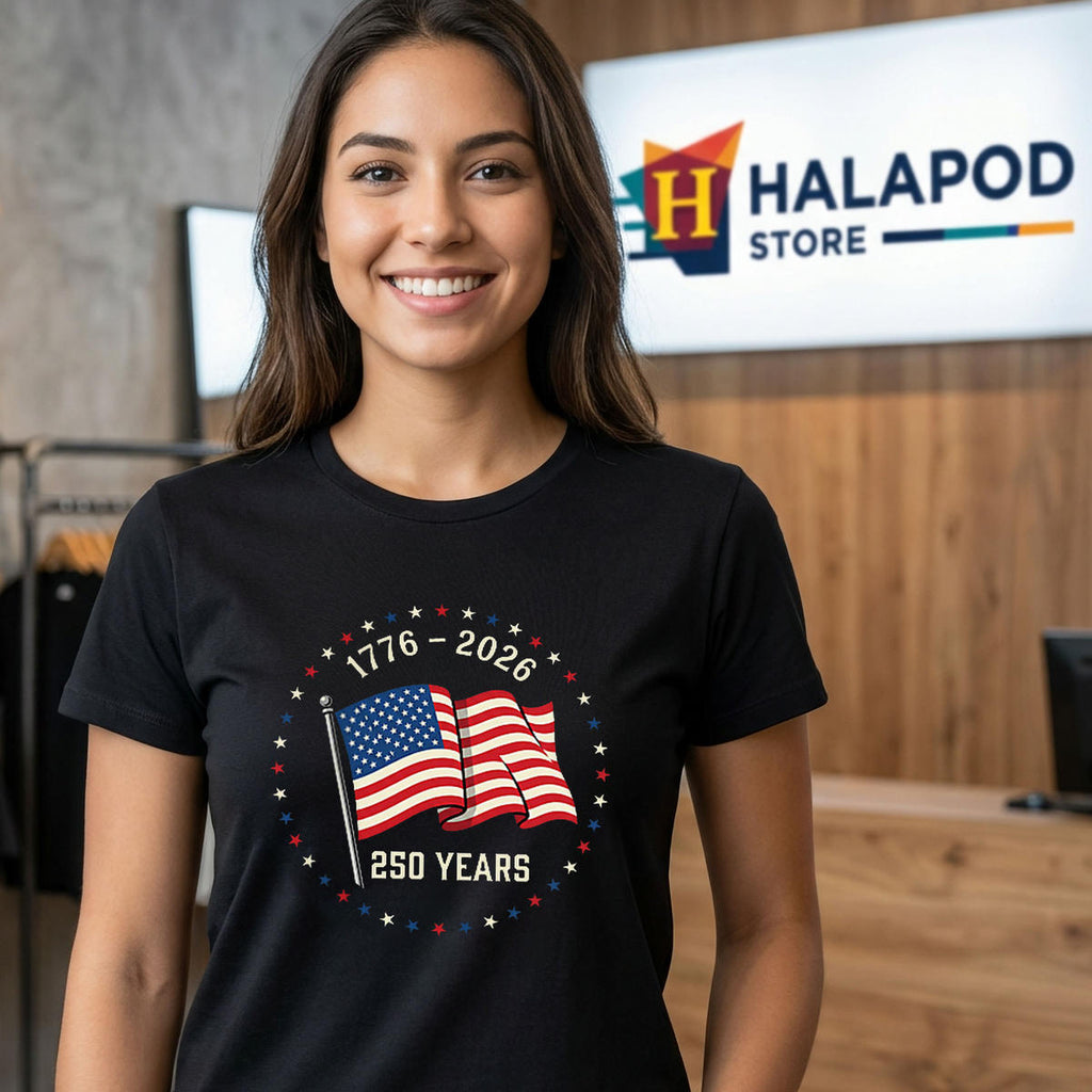 Front And Back July 4th 250th Shirt 2026 USA Anniversary Celebration Apparel