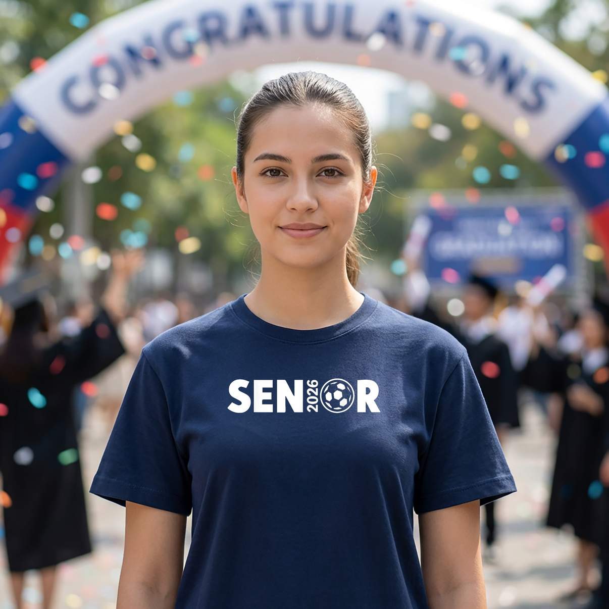 Fun Senior Soccer 2026 T-Shirt Class Of Graduate Back To School Graphic For Men