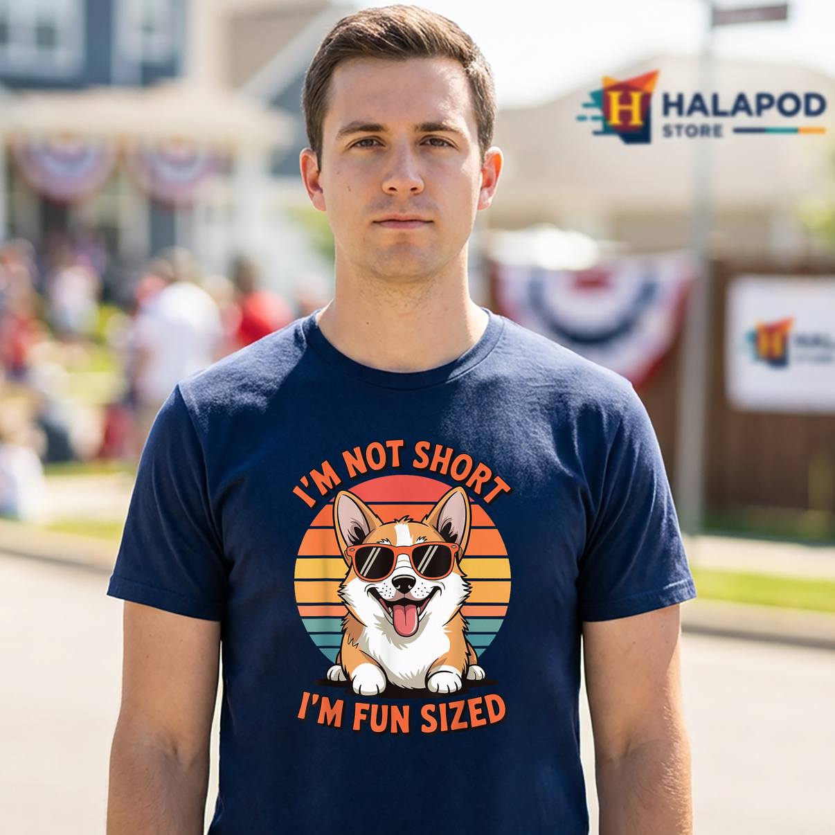 Fun Sized Corgi Dog Lover Tee Shirt Im Not Short Funny Quote Graphic For Mens
