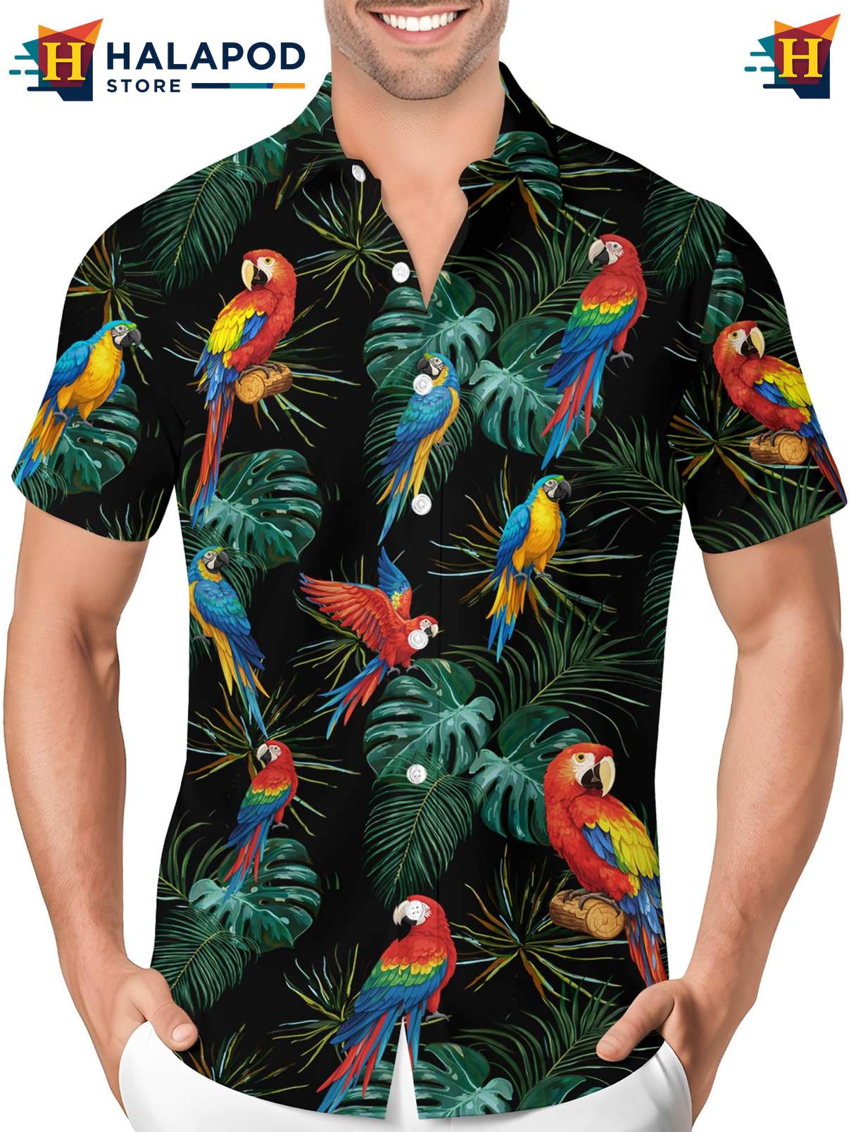 Funny Aloha Shirt For Men Novelty Crazy Graphic Button Down Summer Beachwear