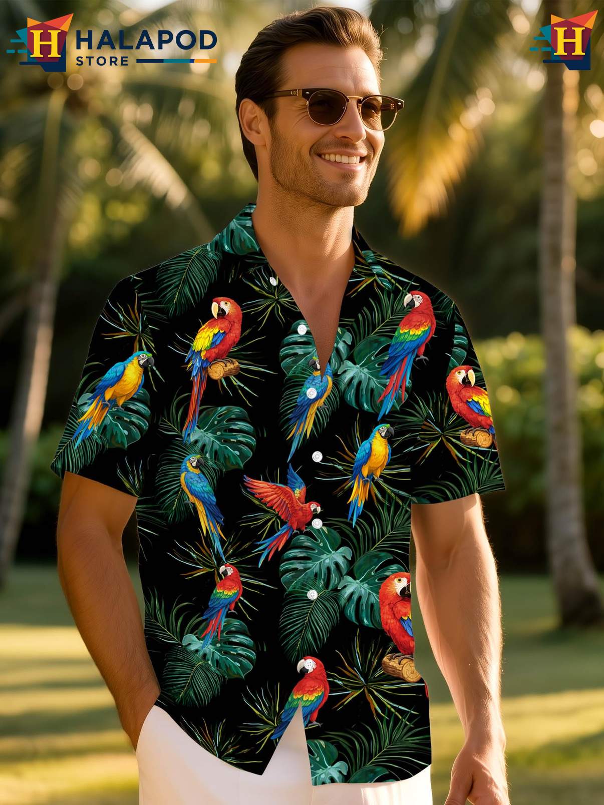 Funny Aloha Shirt For Men Novelty Crazy Graphic Button Down Summer Beachwear