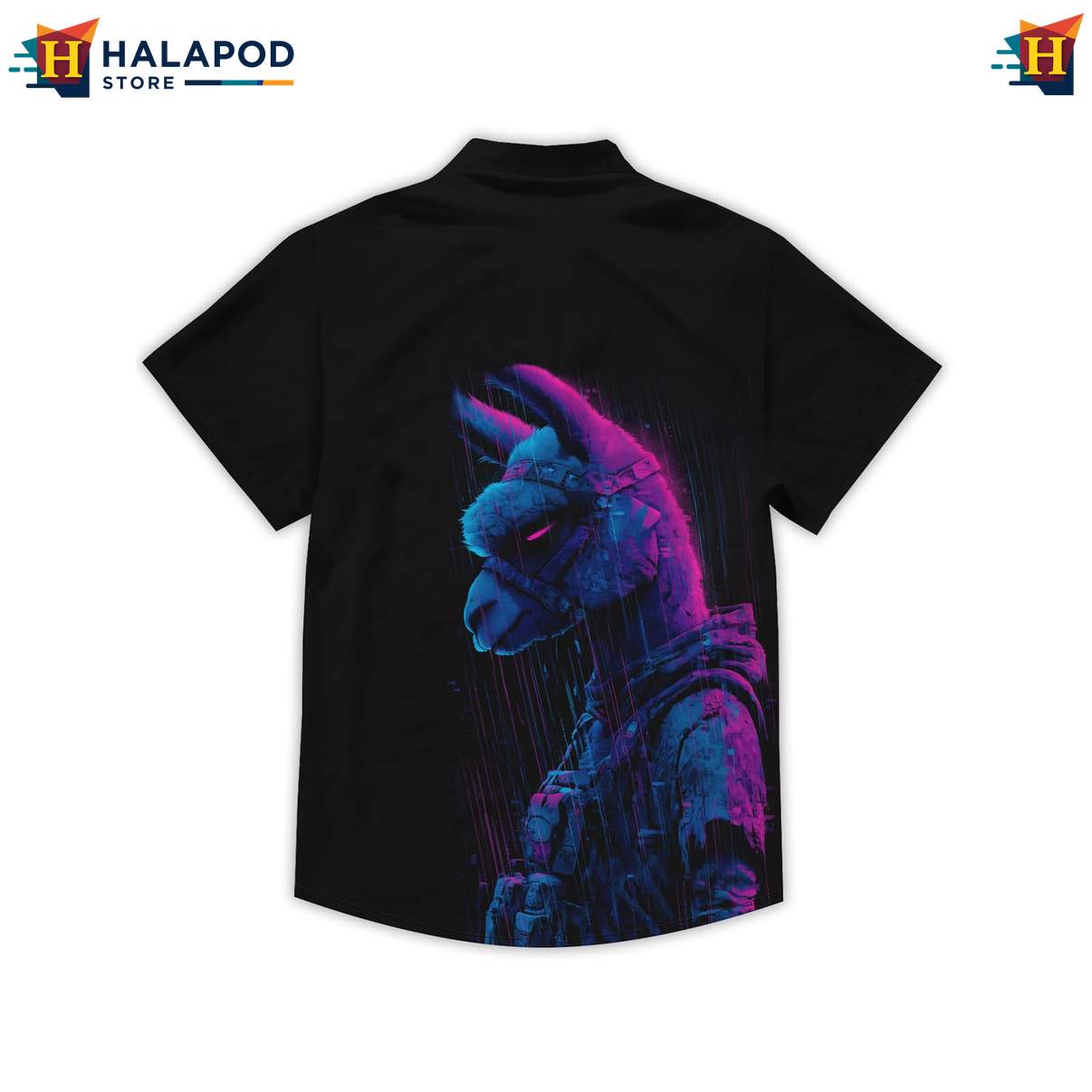 Funny Alpaca Mens Retro Tropical Shirt Graphic Aloha Summer Vacation Tops