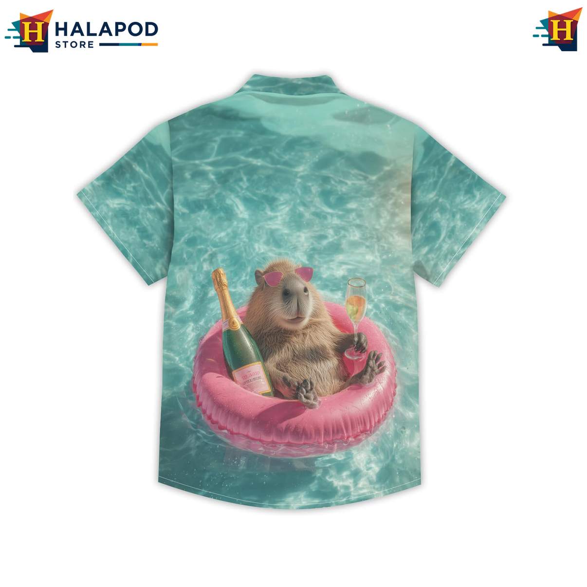 Funny Capybara Mens Retro Tropical Shirt Graphic Aloha Summer Beach Tops