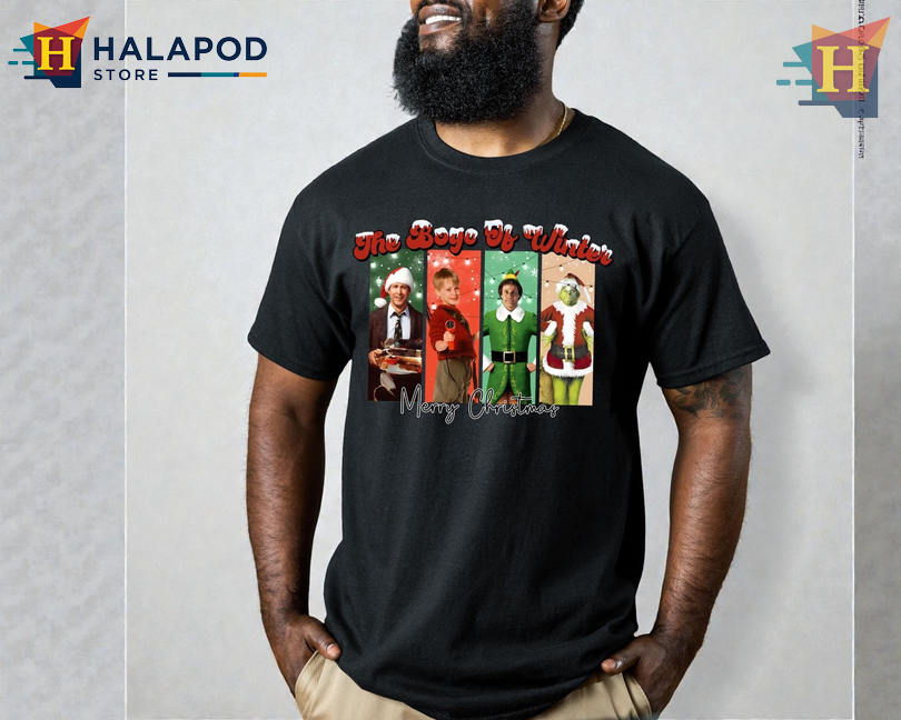 Funny Christmas Shirt Family The Boys of Winter Movie Inspired Funny Xmas Tee