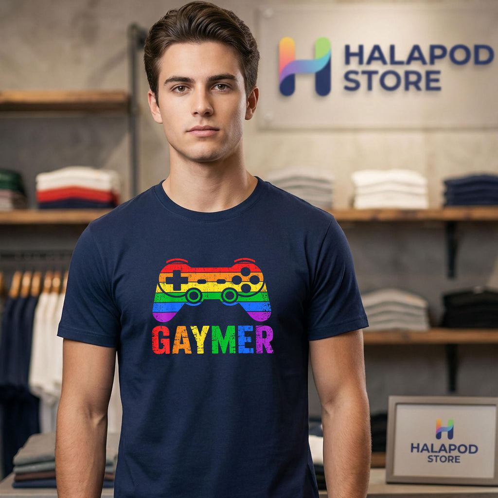 Funny Gaymer Rainbow Game LGBT Support Shirt 2026 Pride Month Fan Apparel