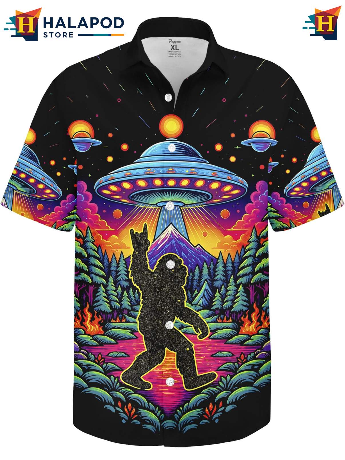 Funny Hawaiian Button Down Shirt Mens Novelty Crazy Graphic Summer Beach Wear