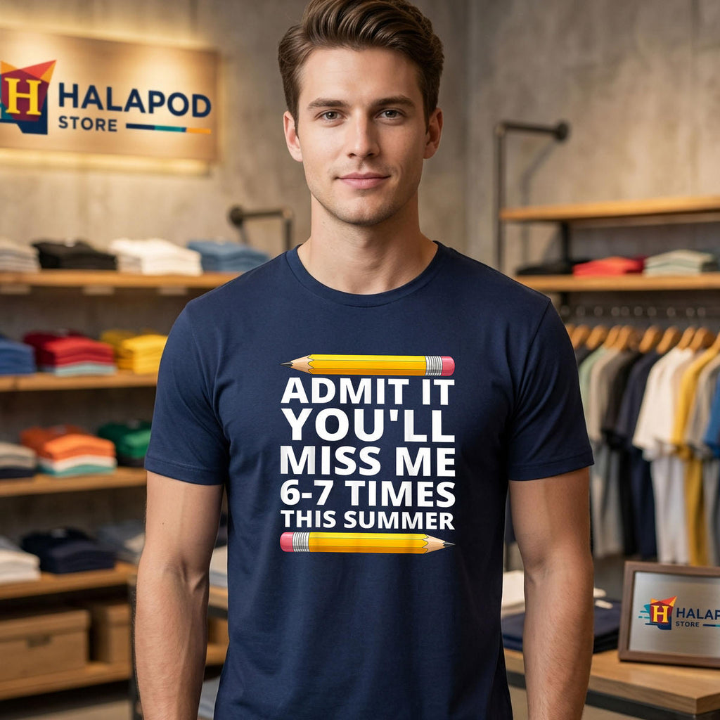 Funny Miss Me 6 7 Times Summer Shirt 2026 Last Day Of School Meme Fan Gear