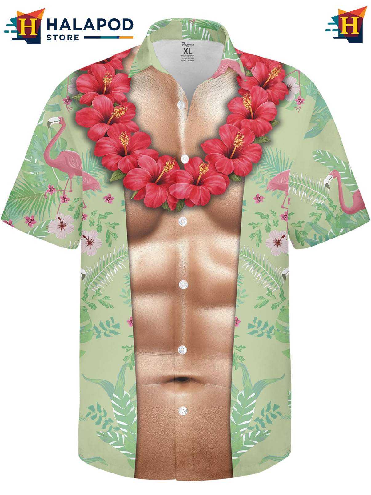 Funny Summer Beach Shirt Mens Hawaiian Novelty Crazy Graphic Button Down Top