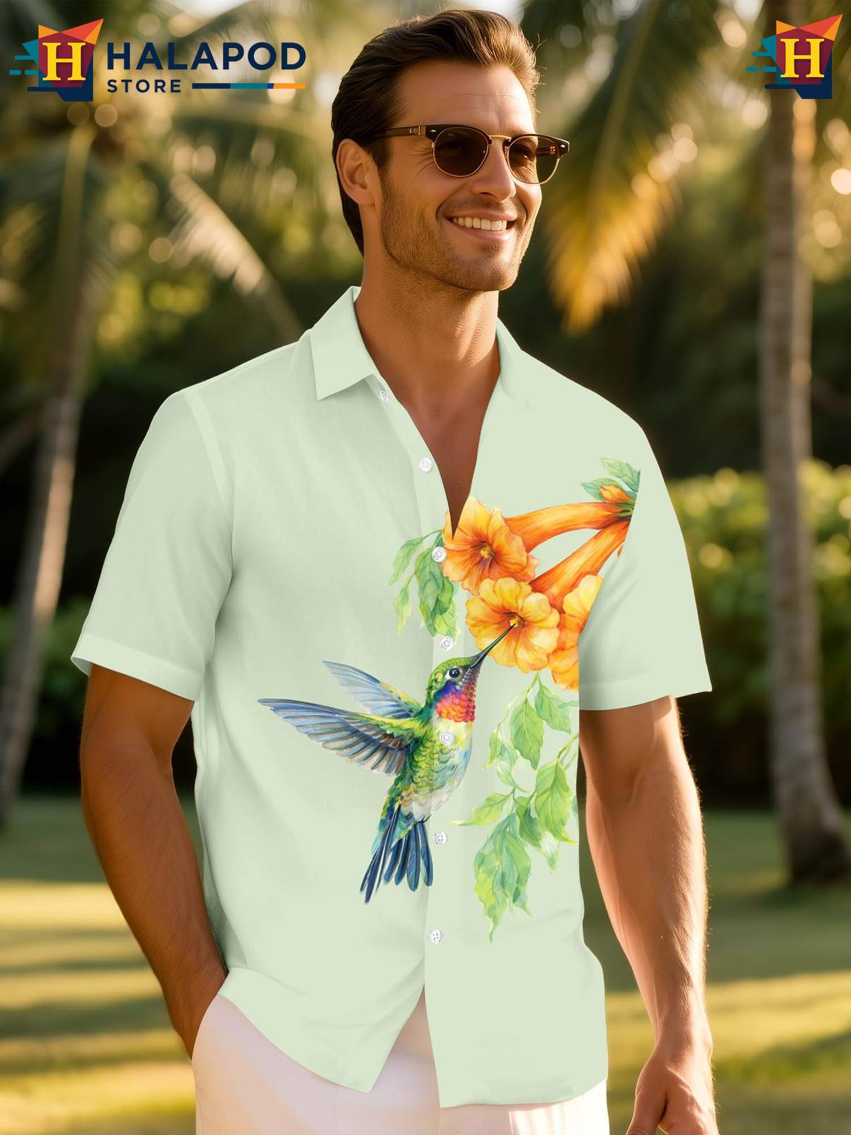 Funny Tropical Button Down Shirt Mens Novelty Crazy Graphic Summer Beach Wear