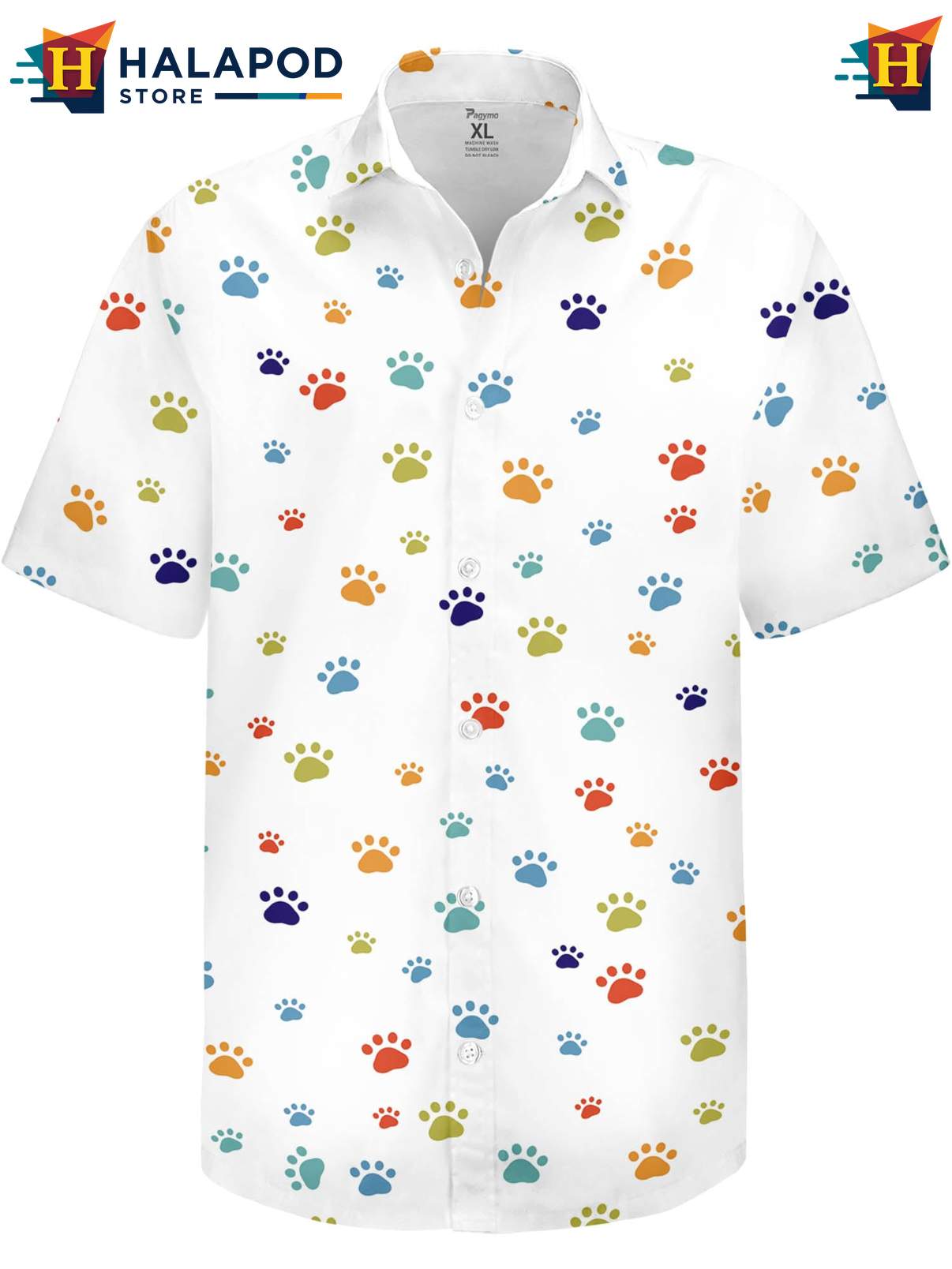 Funny Tropical Shirt Mens Novelty Crazy Graphic Button Down Summer Beachwear