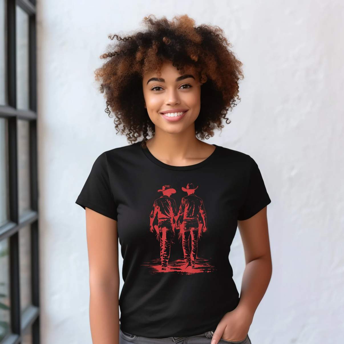 Gay Cowboy Western Rodeo TShirt Pride Trans Rights LGBTQ Graphic Design For Men