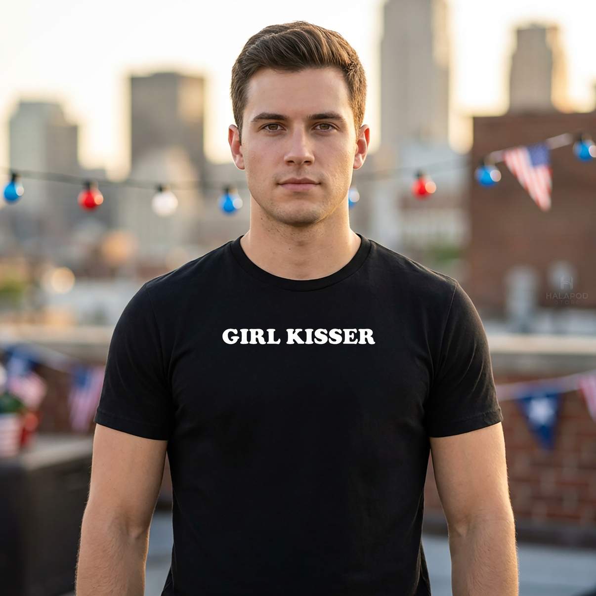 Girl Kisser Lesbian LGBT T-Shirt Funny LGBTQ Pride Meme Graphic Design For Mens