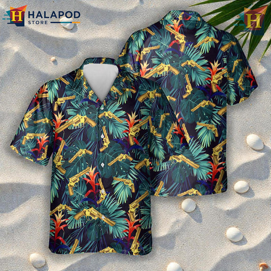 Golden Colt Anaconda Artwork On Personalized Hawaiian Shirt Unique Gift