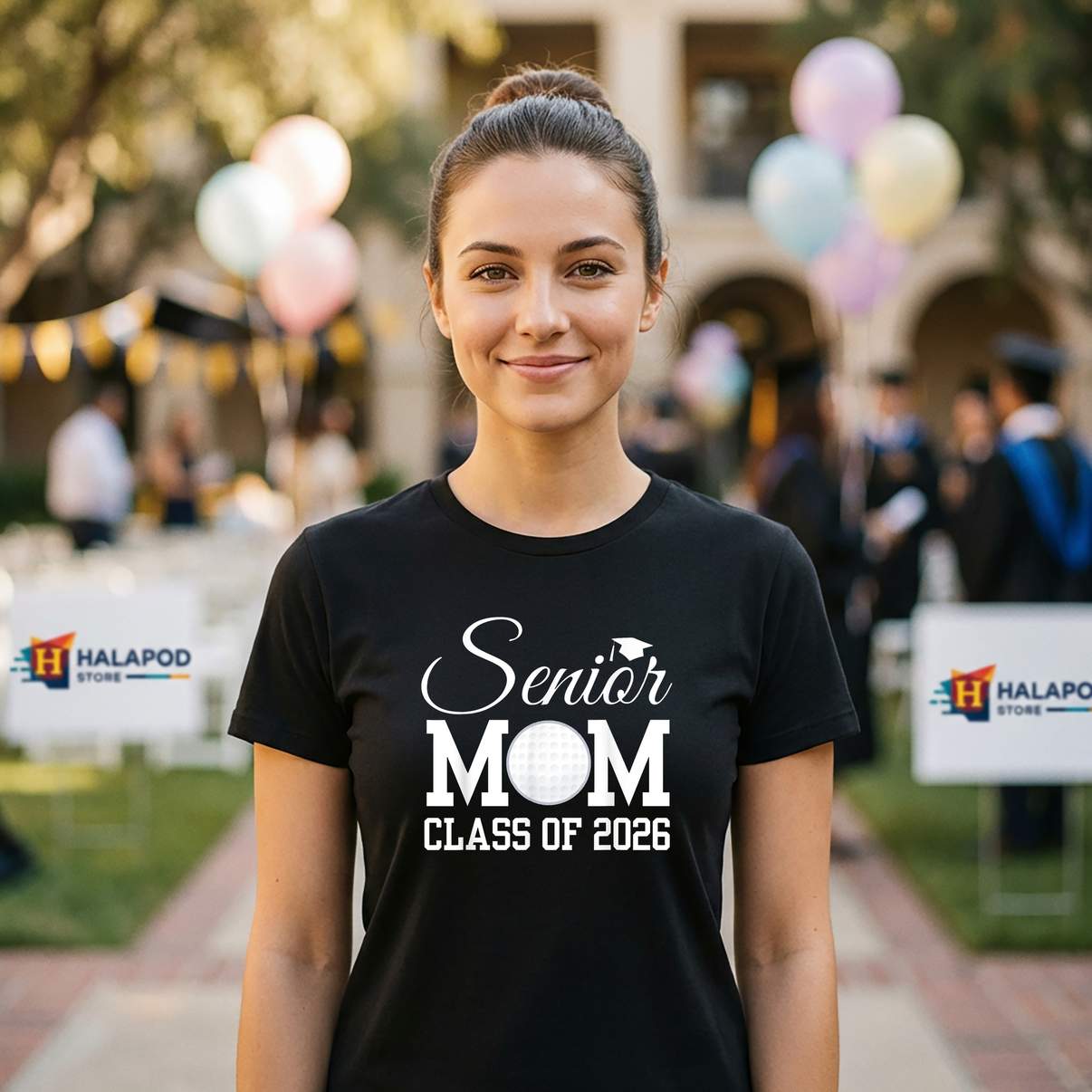 Golf Mom Senior 2026 Tee Shirt Class Of Graduate Back To School Graphic For Womens