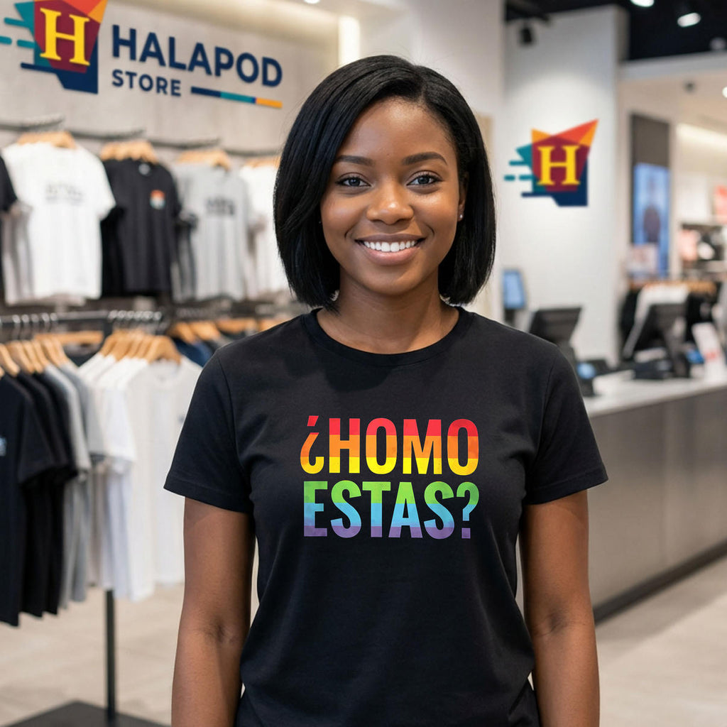Homo Estas Spanish Mexican Lesbian Gay Shirt 2026 Pride Month LGBT Fan Apparel