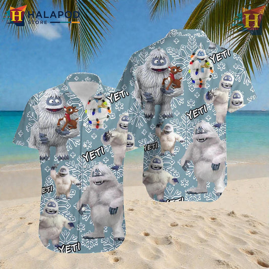 Hot Bumble Abominable Snowman Art On Personalized Hawaiian Shirt Unique Gift Style
