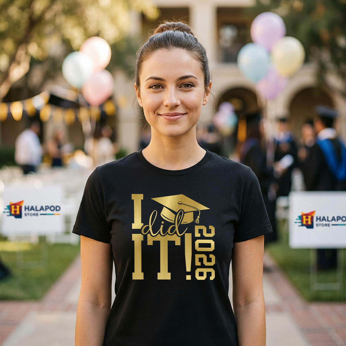 I Did It Graduate For Class Shirt 2026 Graduation Senior Funny Fan Apparel